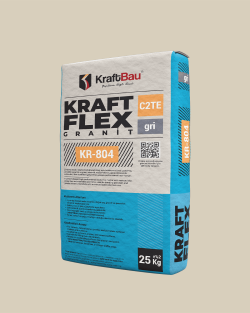 KraftBau Kraft Flex Granit KR-804 Seramik Yapıştırıcı C2TE 25 kg Gri
