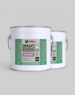 KraftBau Techno Kraft Bitu-PU Waterproofing 2K KR-PUY-305 40 kg Set Siyah