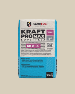 KraftBau Kraft Promax KR-8100 Seramik Yapıştırıcı A Bileşen C2TES2 25 kg Gri uygulama örneği