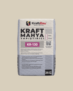 KraftBau Kraft Mahya Yapıştırıcı KR-130 25 kg Kiremit Kırmızısı uygulama örneği