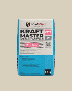 KraftBau Kraft Master KR-802 Seramik Yapıştırıcı C1TE 25 kg Gri uygulama örneği