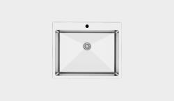 Krom Evye Crux H3105060R00BT Tek Hazneli Evye 60x64 cm Parlak (Polisajlı)