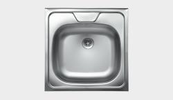 Krom Evye Lay-on 50s 107 Tek Hazneli Evye 0,50 mm 150 mm Hazne 50x50 cm Saten