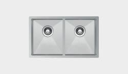 Krom Evye Crux H3104070R00D Çift Hazneli Evye 74x44 cm Parlak (Polisajlı)