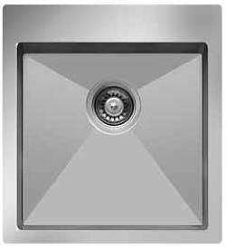 Krom Evye Crux H3104040R10KBT Tek Hazneli Evye 45x50,5 cm Parlak (Polisajlı)