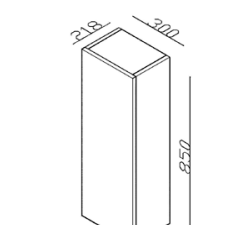Lineart Plaza Üst Dolap 30x85x21,8 cm Legnano uygulama örneği