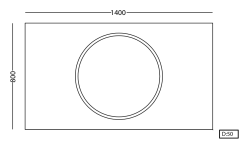 Lineart Bella Led Ayna 140x80 cm uygulama örneği