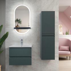 Lineart Code 1010 Lavabo Modül + Bella Led Ayna Modül 100 cm Jade