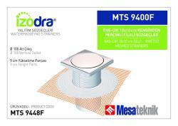Mesa Teknik Izodra Basçık Kendinden Perçinli Fileli Süzgeç Sistemi (MTS 9400F / 9500F) — 10x10 cm, Alt Çıkış Ø100 mm
