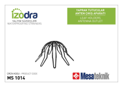 Mesa Teknik Izodra Yaprak Tutucu — Ø70 - Ø150 mm uyumlu