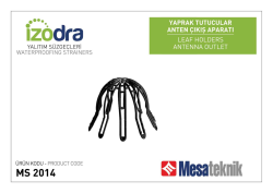 Mesa Teknik Izodra Yaprak Tutucu — Ø50 - Ø100 mm uyumlu