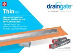Mesa Teknik MTS 9590i Thin Serisi 360° Dönerli İzolasyon Örtülü Duş Kanalı — 50 cm, Krom