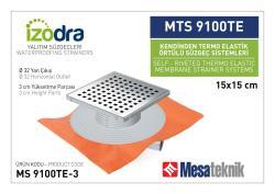 Mesa Teknik Izodra Kendinden Perçinli Örtülü Süzgeç Sistemi (MTS 8900TE–9300TE) — 15x15 cm, Yan Çıkış Ø32 mm, 3 cm