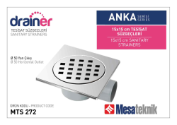 Mesa Teknik MTS 250 Anka Serisi Tesisat Süzgeci — 15x15 cm, Yan Çıkış Ø50 mm