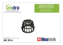 Mesa Teknik Izodra Yaprak Tutucu — Flanş montaj uyumlu
