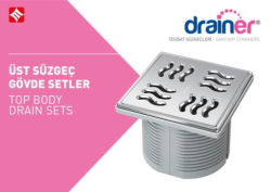 Mesa Teknik Drainer Üst Süzgeç Gövde Seti (Yedek) — Mikro 10x10 cm, Standart Izgara, 9 cm