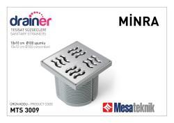 Mesa Teknik Minra Serisi Paslanmaz Izgaralı Süzgeç Gövde Sistemi — Minra Izgara, 10x10 cm