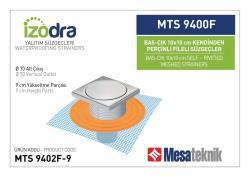 Mesa Teknik Izodra Basçık Kendinden Perçinli Fileli Süzgeç Sistemi (MTS 9400F / 9500F) — 10x10 cm, Alt Çıkış Ø70 mm