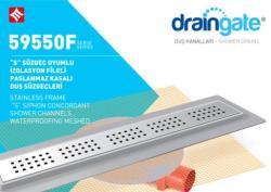 Mesa Teknik MTS 59550F S Sifon Uyumlu Seramik Seviyeli İzolasyon Fileli Duş Kanalı uygulama örneği