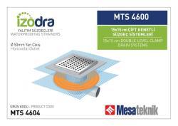 Mesa Teknik Izodra Çift Kenetli Süzgeç Sistemi (MTS 4500 / 4600) — 15x15 cm, Yan Çıkış Ø50 mm