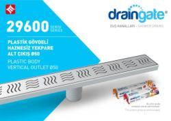 Mesa Teknik MTS 29600 Plastik Gövdeli Klasik Seri Alttan Çıkışlı Ø50 mm Duş Kanalı — 33 cm