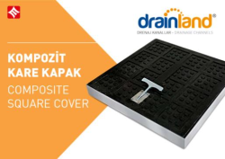 Mesa Teknik Drainland Galvaniz Kasalı Kompozit Kare Kapak — 80x80 cm, C250