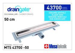 Mesa Teknik MTS 43700 Seramik Etekli Seramik Montajlı Duş Kanalı — 50 cm