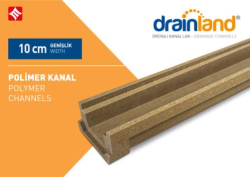 Mesa Teknik Drainland Polimer Beton Drenaj Kanalı — 10 cm, 6 cm, 100 cm, Klasik