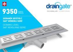 Mesa Teknik MTS 9350 Seramik Seviyeli 360° Dönerli Duş Kanalı — 40 cm