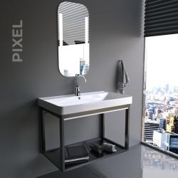 NewArc Minart Fotoselli Lavabo Bataryası Pilli Elektrikli Krom uygulama örneği