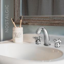 NewArc Nostalgic Üç Delikli Lavabo Bataryası Krom uygulama örneği