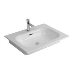 NewArc Natural Mobilya Uyumlu Lavabo 60x46x1,4 cm Mat Beyaz