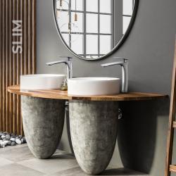 NewArc Slim Çanak Tipi Lavabo Bataryası Krom uygulama örneği
