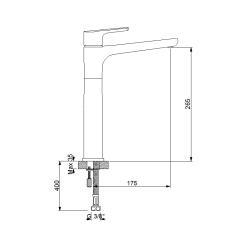 NewArc Newart Çanak Tipi Lavabo Bataryası Siyah