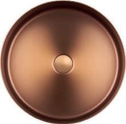 NewArc AISI 304 Çelik Lavabo Ø40 cm Mat Bakır