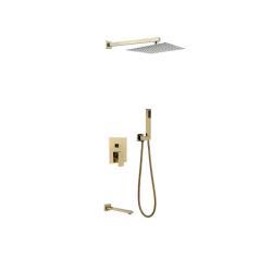 NewArc Aqua Ankastre Banyo Seti 3 Yönlü Mat Altın