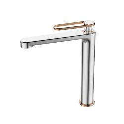 NewArc Zeta Çanak Tipi Lavabo Bataryası Krom Parlak Bakır