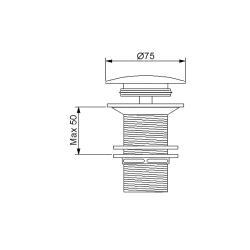 NewArc Sifon Üst Takımı Basmalı Deliksiz Bronz