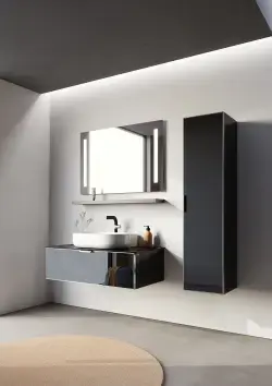 Orka Only Collection YALIKÖY Banyo Dolabı Beyaz 90 cm uygulama örneği
