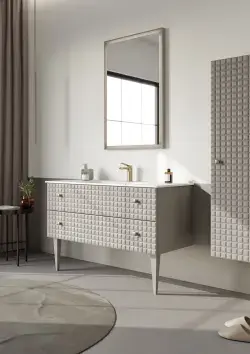 Orka 2025 Collection LIPARI Banyo Dolabı Mat Pudra uygulama örneği