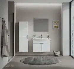 Orka 2025 Collection PURUS Banyo Dolabı Parlak Beyaz uygulama örneği