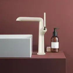 Orka SELENA Beyaz-Krem Yüksek Lavabo Armatürü