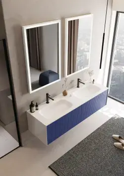 Orka Amorf Collection CUBE Mat Lacivert Lake 80 cm