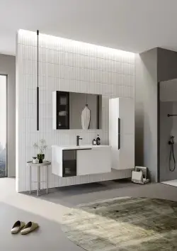 Orka Only Collection PURE Çekmeceli Banyo Dolabı BEYAZ 80 cm uygulama örneği