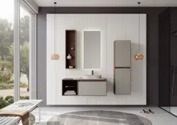 Orka Pacific 110 cm Banyo Dolabı 180 cm