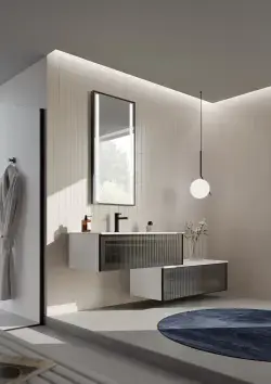 Orka Amorf Collection URBAN Çekmeceli Banyo Dolabı BEYAZ 80 cm uygulama örneği