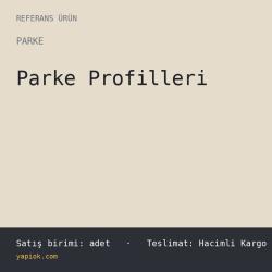 Aluminyum Laminat Parke Bitim Profili 270 cm