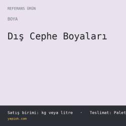Silikonlu Dis Cephe Boyasi 20 kg