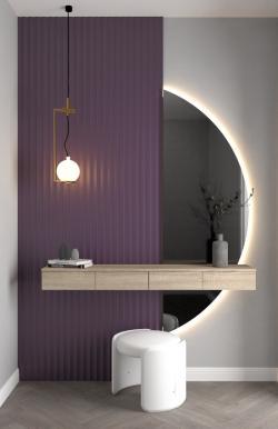 PELİ Armoni Mürdüm 115x2800x16 mm Duvar Paneli
