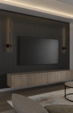 PELİ Melodi Stone Gray 115x2800x16 mm Duvar Paneli